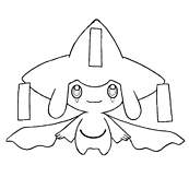coloriage pokemon jirachi